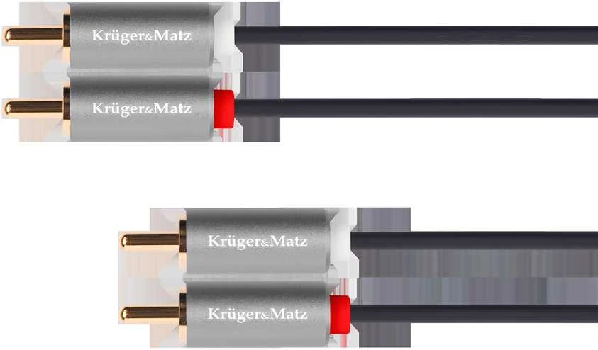 Kabelis 2RCA-2RCA 1.8 m Kruger & Matz Basic