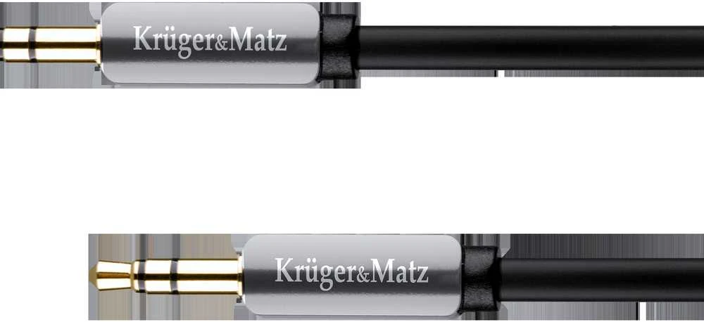 Kruger & Matz AUX - AUX 3.5mm kabelis 1m Juodas