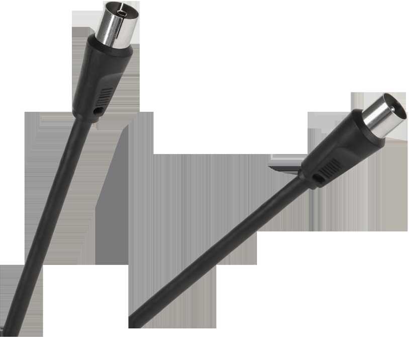 Oem TV - VIDEO kabelis, juodas, 5.0 m