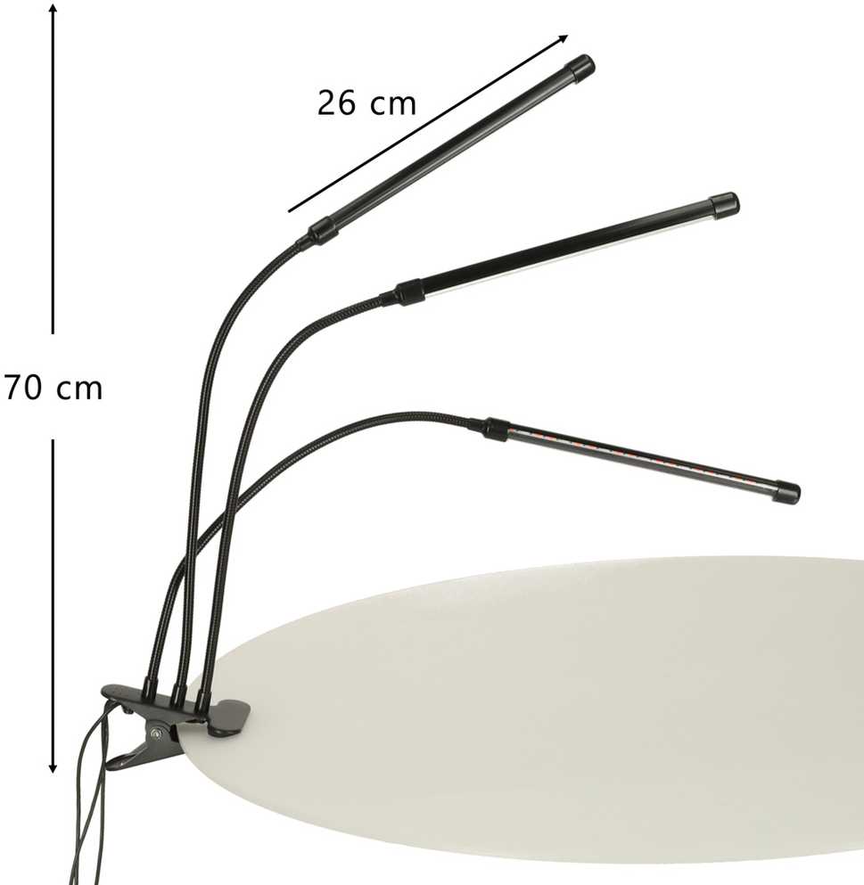 Pakabinamas šviestuvas Ikonka Augalų auginimo LED lempa 10W 15x15x30 cm