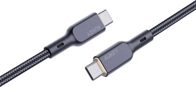 Kabelis Aukey CB-KCC101 USB-C į USB-C 1m (juodas)