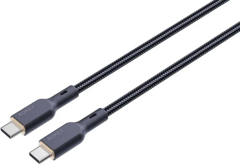 Kabelis Aukey CB-KCC101 USB-C į USB-C 1m (juodas)