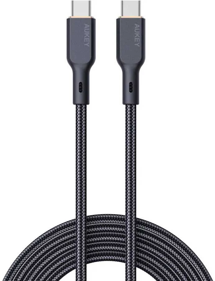 Kabelis Aukey CB-KCC101 USB-C į USB-C 1m (juodas)