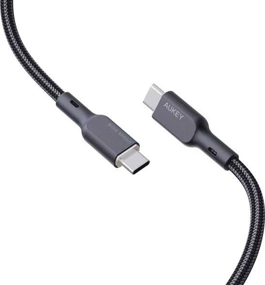 Kabelis Aukey CB-KCC101 USB-C į USB-C 1m (juodas)