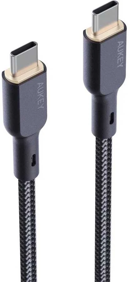 Kabelis Aukey CB-KCC101 USB-C į USB-C 1m (juodas)
