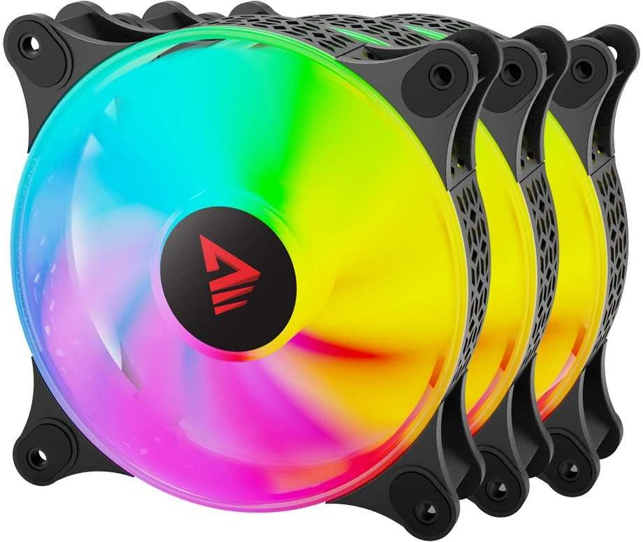 Kompiuterių Ventiliatorių Rinkinys - Savio Blast 3 x 120 mm 3 kontaktų 5 V 4 kontaktų 12 V