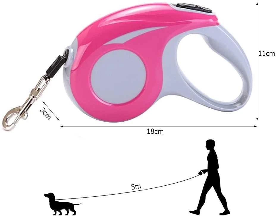 Automatinis pavadėlis šunims 5m, 15kg