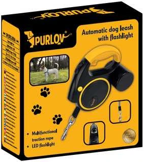 Automatinis virvelis su žibintuvėliu 5 m Purlov 25965