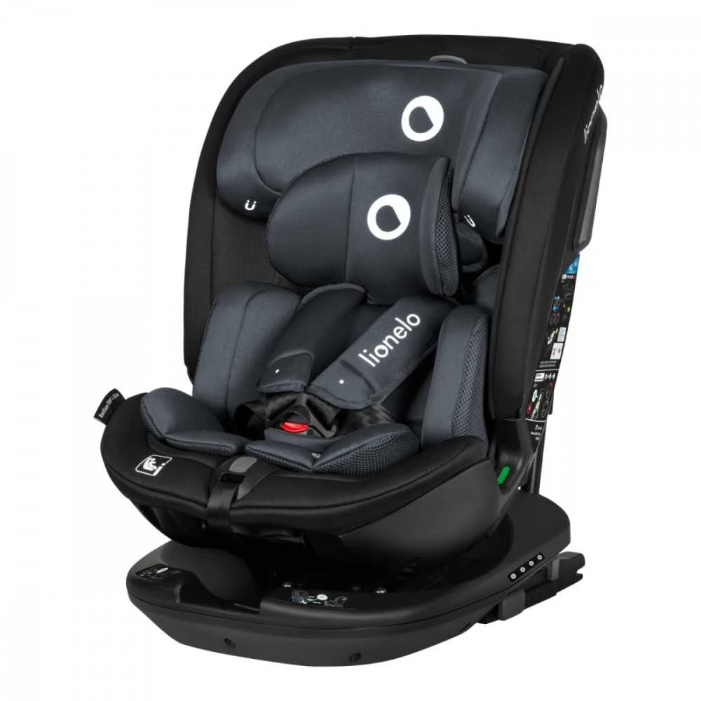 Automobilinė kėdutė Lionelo Bastiaan RWF i-Size, 0-36 kg, Pilkas Stone