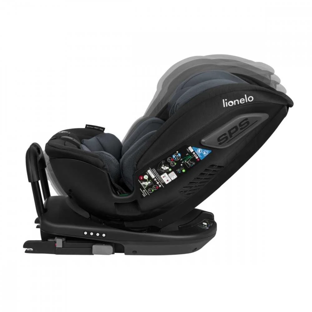 Automobilinė kėdutė Lionelo Bastiaan RWF i-Size, 0-36 kg, Pilkas Stone