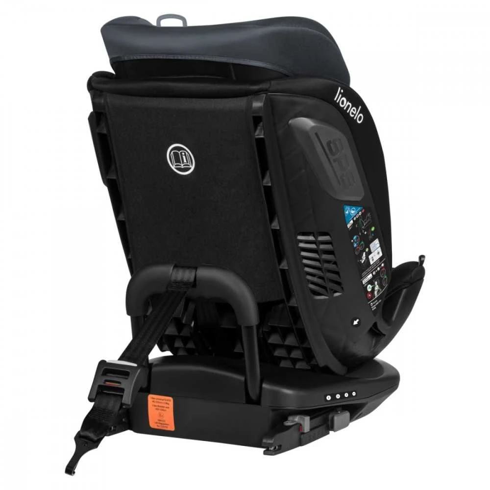 Automobilinė kėdutė Lionelo Bastiaan RWF i-Size, 0-36 kg, Pilkas Stone