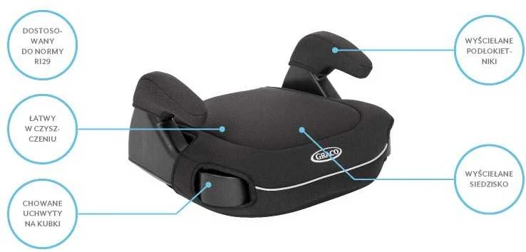 Graco Fotelik Booster Deluxe I-Size midnight