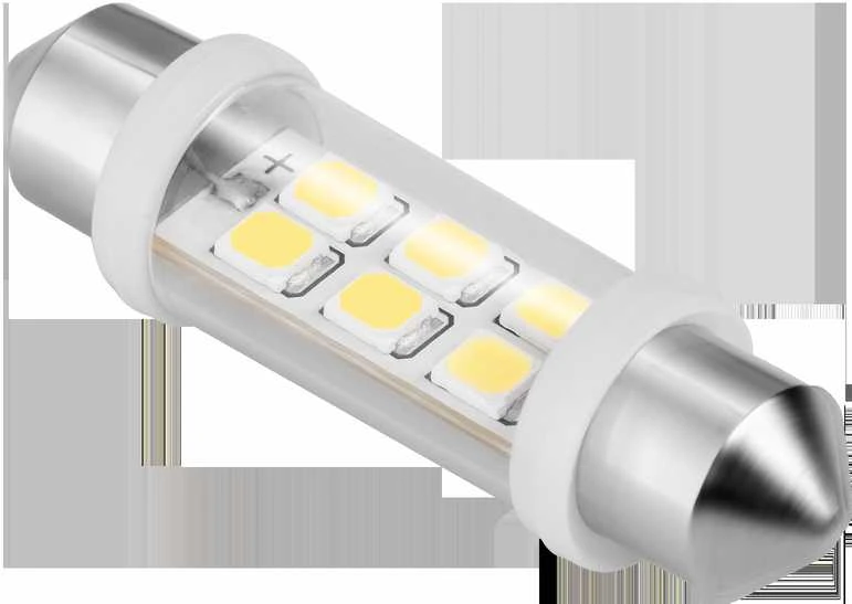 Teesa Automobilio LED lemputė 12V 10 / 40 6xSMD Sv8.5