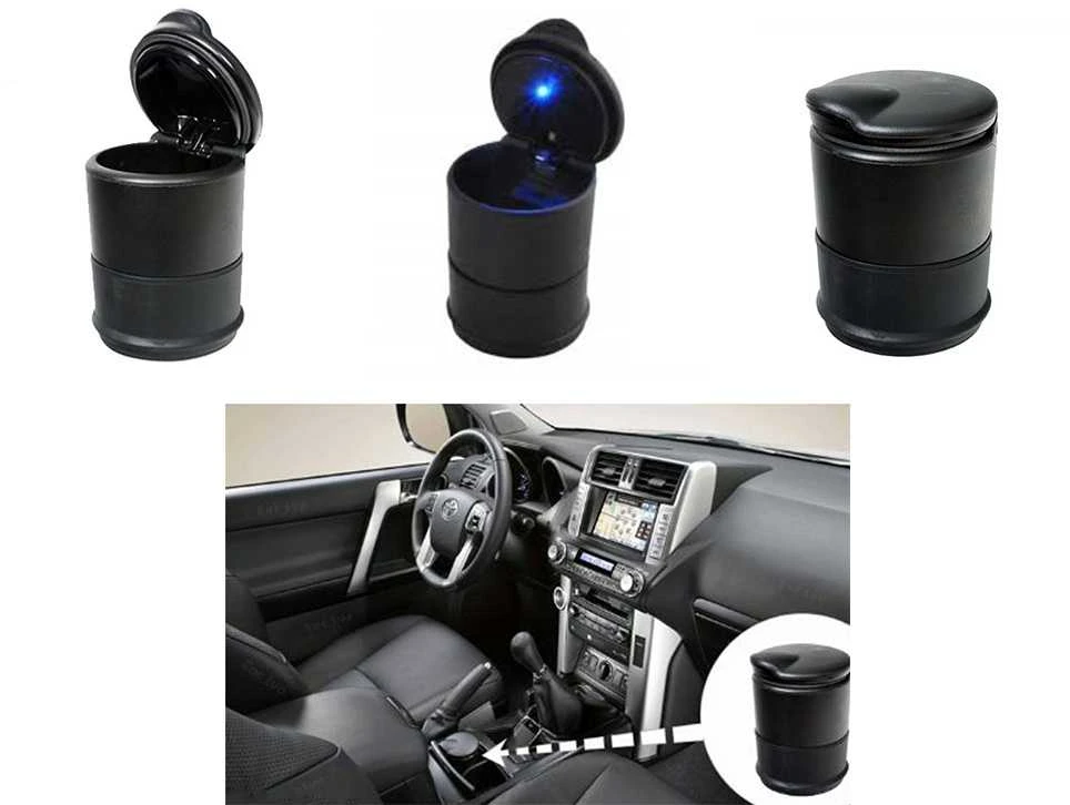 Automobilinė peleninė su LED apšvietimu