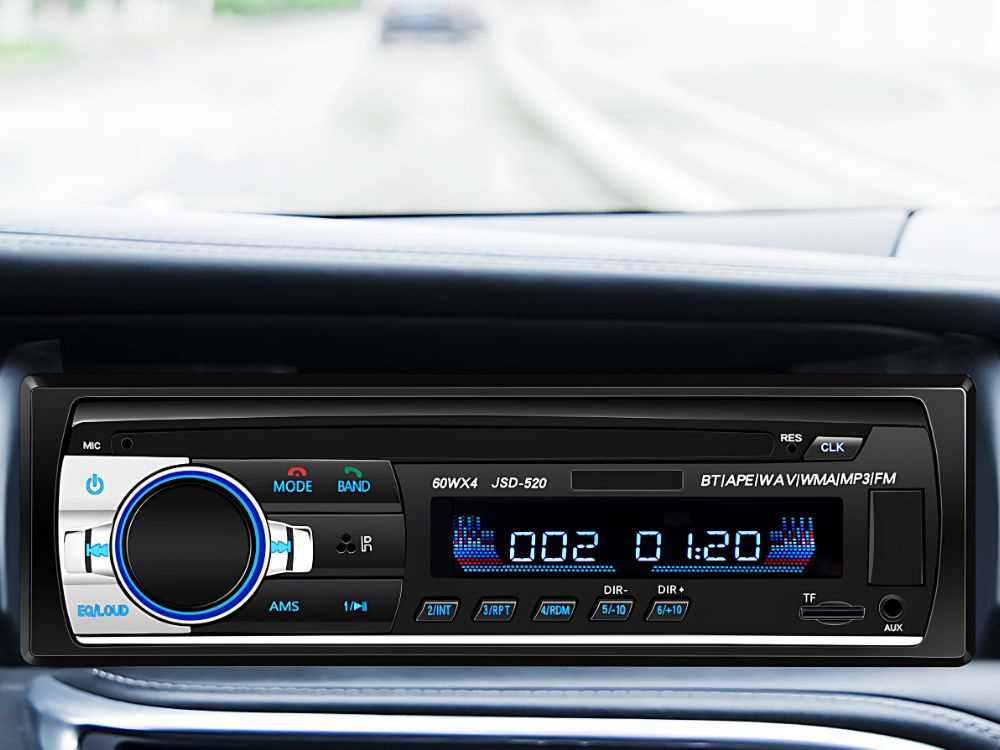Automagnetola Automobilinė radija 1-DIN su Bluetooth ir USB