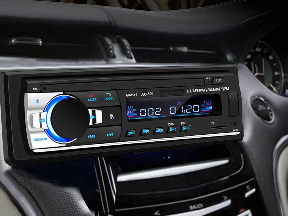 Automagnetola Automobilinė radija 1-DIN su Bluetooth ir USB