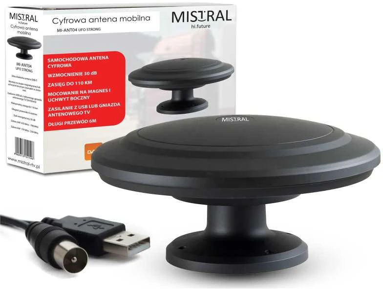 Carruzzo Oem Automobilio TV antena MI-ANT04 Mistral juoda