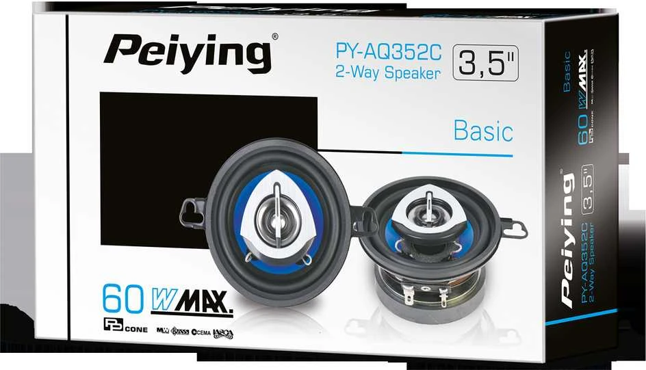 Peiying Automobilio garsiakalbis PY-AQ352C 3.5"