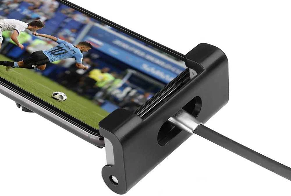 Automobilinis planšetės ir telefono laikiklis, juodas
