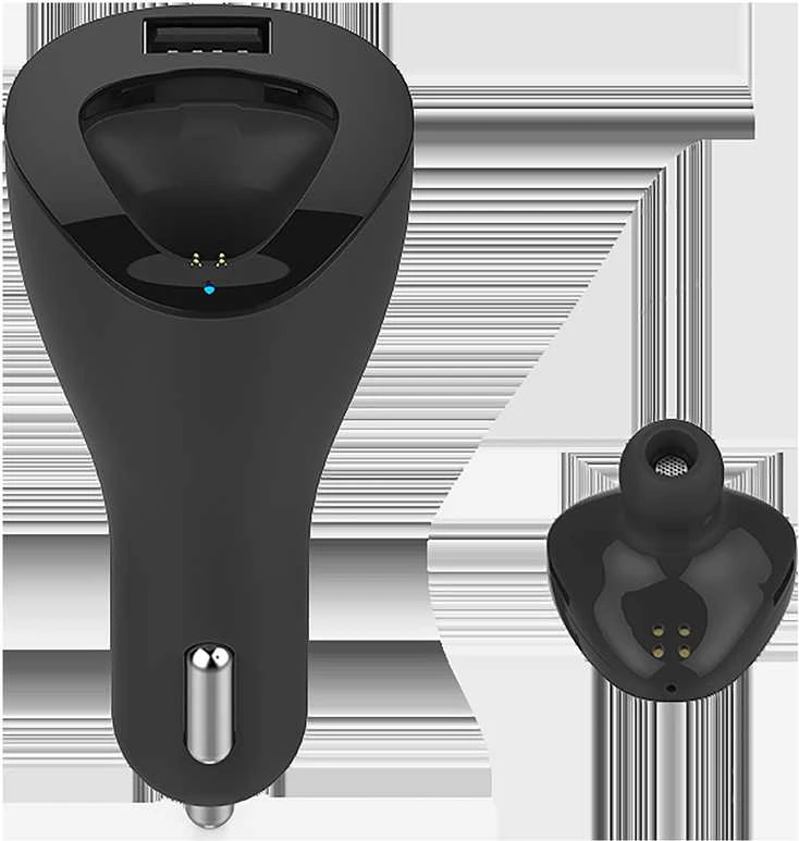 Bluetooth ausinės su Kruger & Matz Traveler K1 automobiliniu įkrovikliu