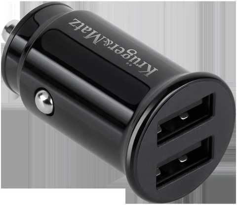 Kruger & Matz dvigubas USB 3100 mA automobilinis įkroviklis su Quick Charge 3.0 funkcija