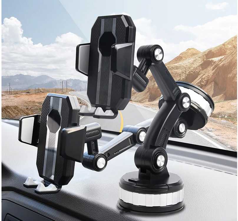 Automobilinis telefono laikiklis 30 cm, juodas
