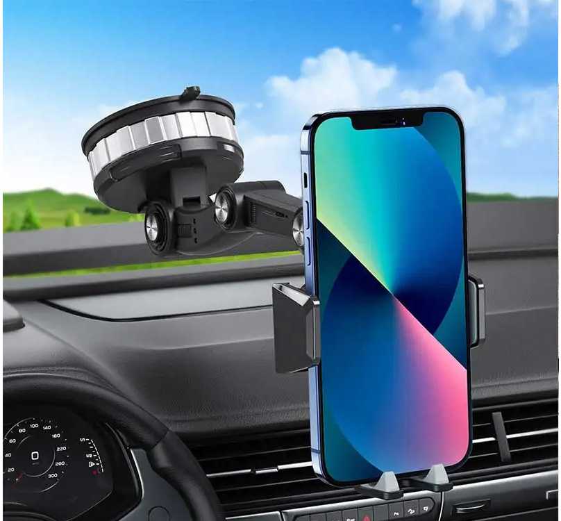 Automobilinis telefono laikiklis 30 cm, juodas