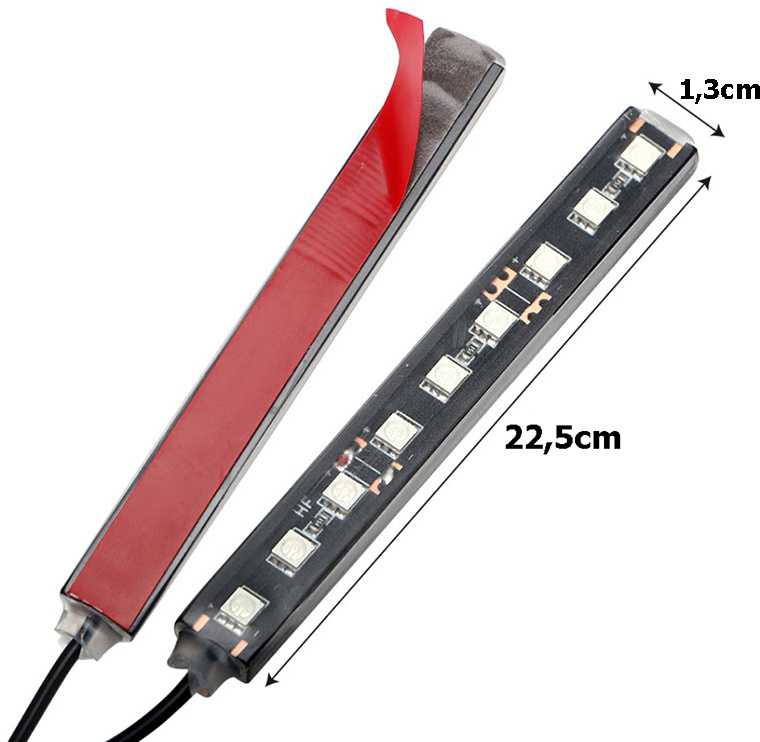 Automobilio LED apšvietimas su nuotolinio valdymo pultu