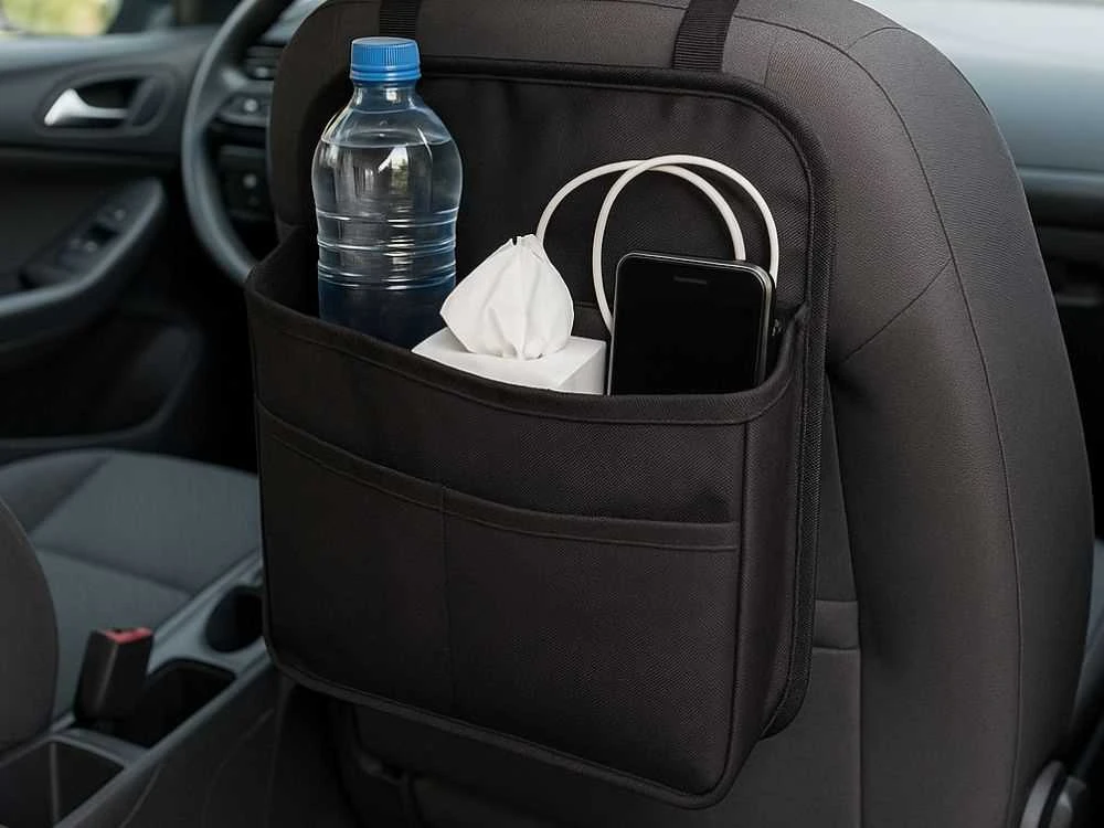 Automobilio sėdynės galinis dėklas 22x22x16 cm