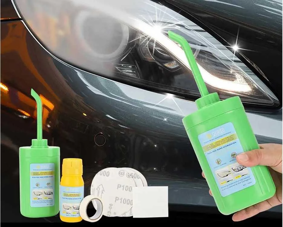 Automobilio žibintų atnaujinimo rinkinys su nano danga, 100 ml