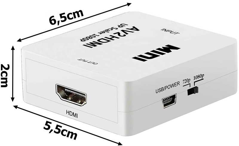 Fusion Accessories AV į HDMI konverteris 1080p