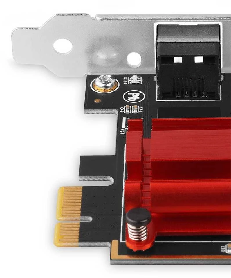 Axagon PCI-Express tinklo plokštė su 2,5 Gbit/s perdavimo sparta ir PXE palaikymu.