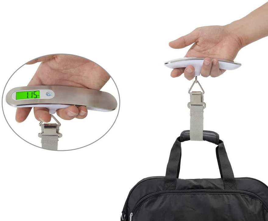 Bagažo svarstyklės 50kg su LCD ekranu