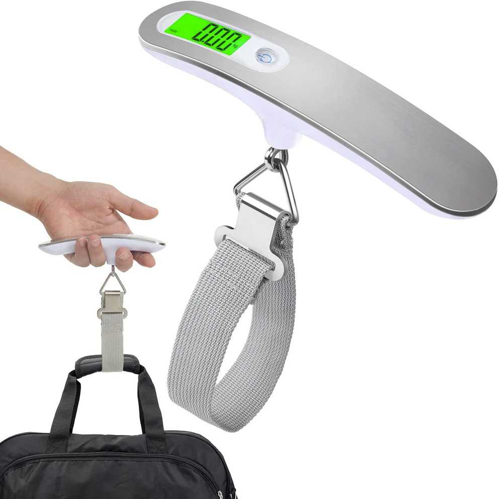 Bagažo svarstyklės 50kg su LCD ekranu