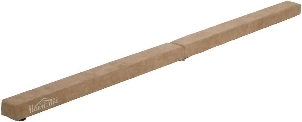 HOMCOM 210 cm gimnastikos balansavimo sija, skirta naudoti viduje ir lauke, sulankstoma, iki 120 kg, ruda