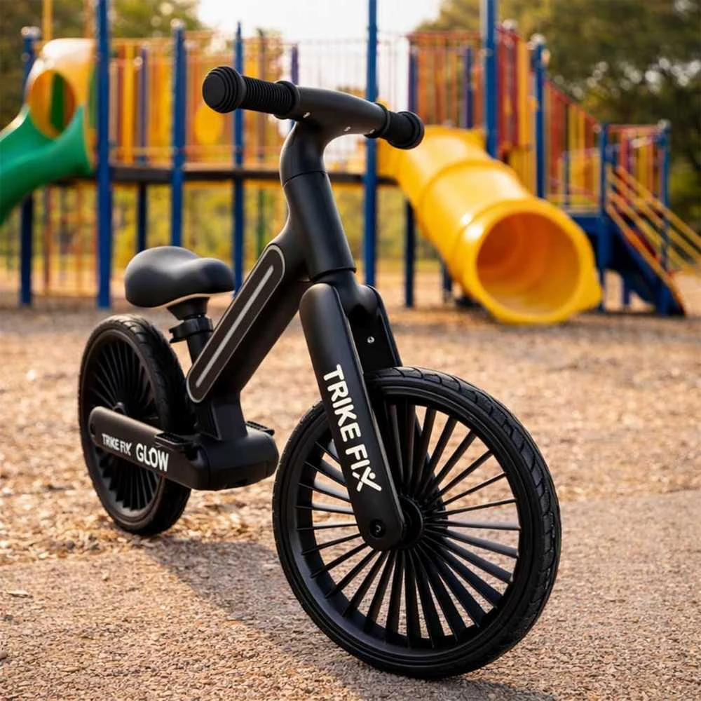 Balansinis dviratis Trike Fix Glow LED rėmas, juodas