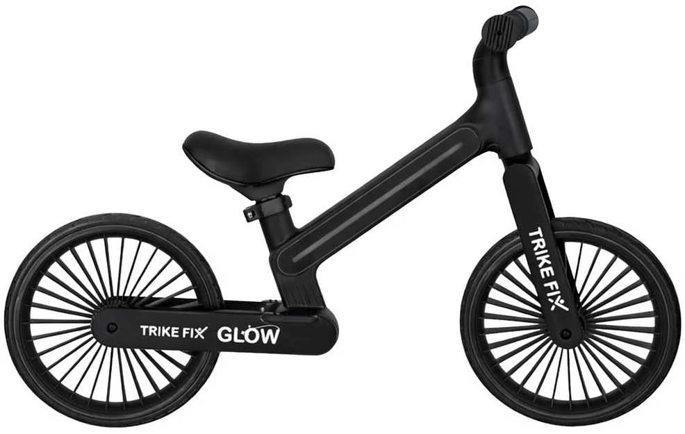 Balansinis dviratis Trike Fix Glow LED rėmas, juodas