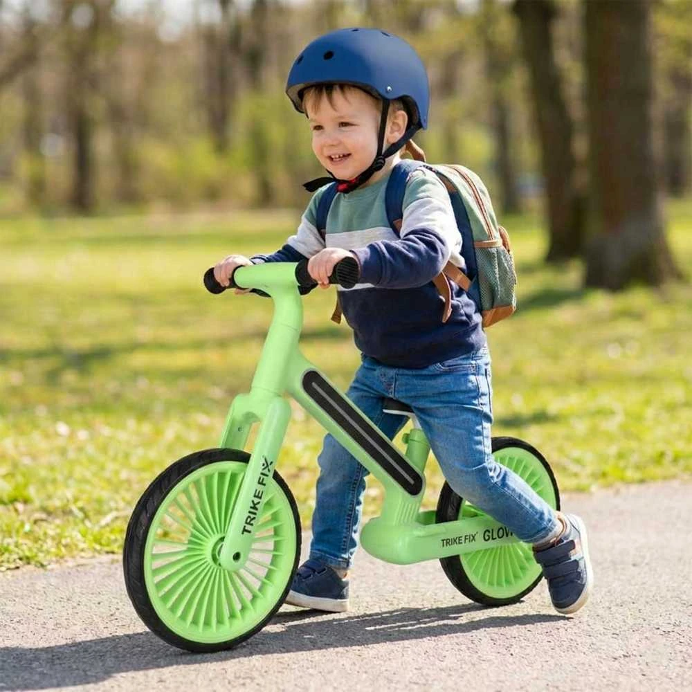 Balansinis dviratis Trike Fix Glow LED rėmas, neoninė žalia