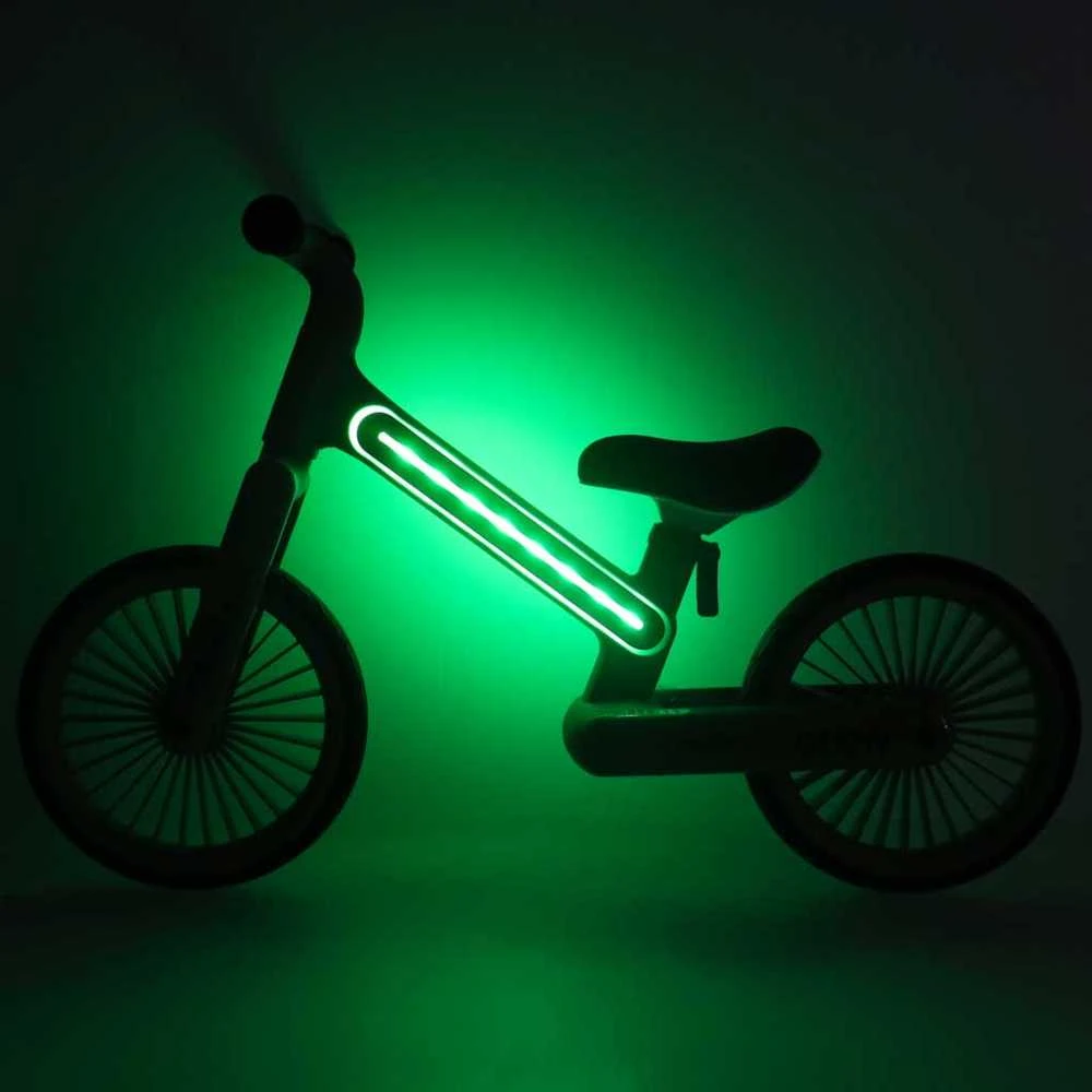 Balansinis dviratis Trike Fix Glow LED rėmas, neoninė žalia