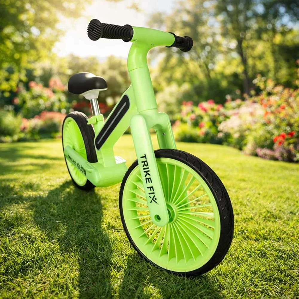 Balansinis dviratis Trike Fix Glow LED rėmas, neoninė žalia