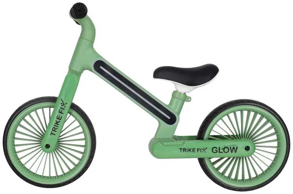 Baby Mix Balansinis dviratis Trike Fix Glow LED rėmas, žalias