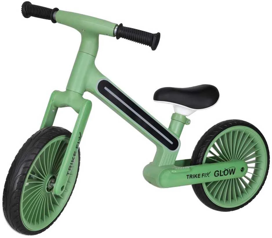 Baby Mix Balansinis dviratis Trike Fix Glow LED rėmas, žalias