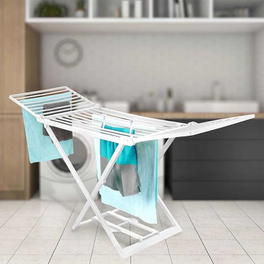 Ultra Clean Italijos skalbinių džiovykla XXL 208 cm, balta, išskleidžiama
