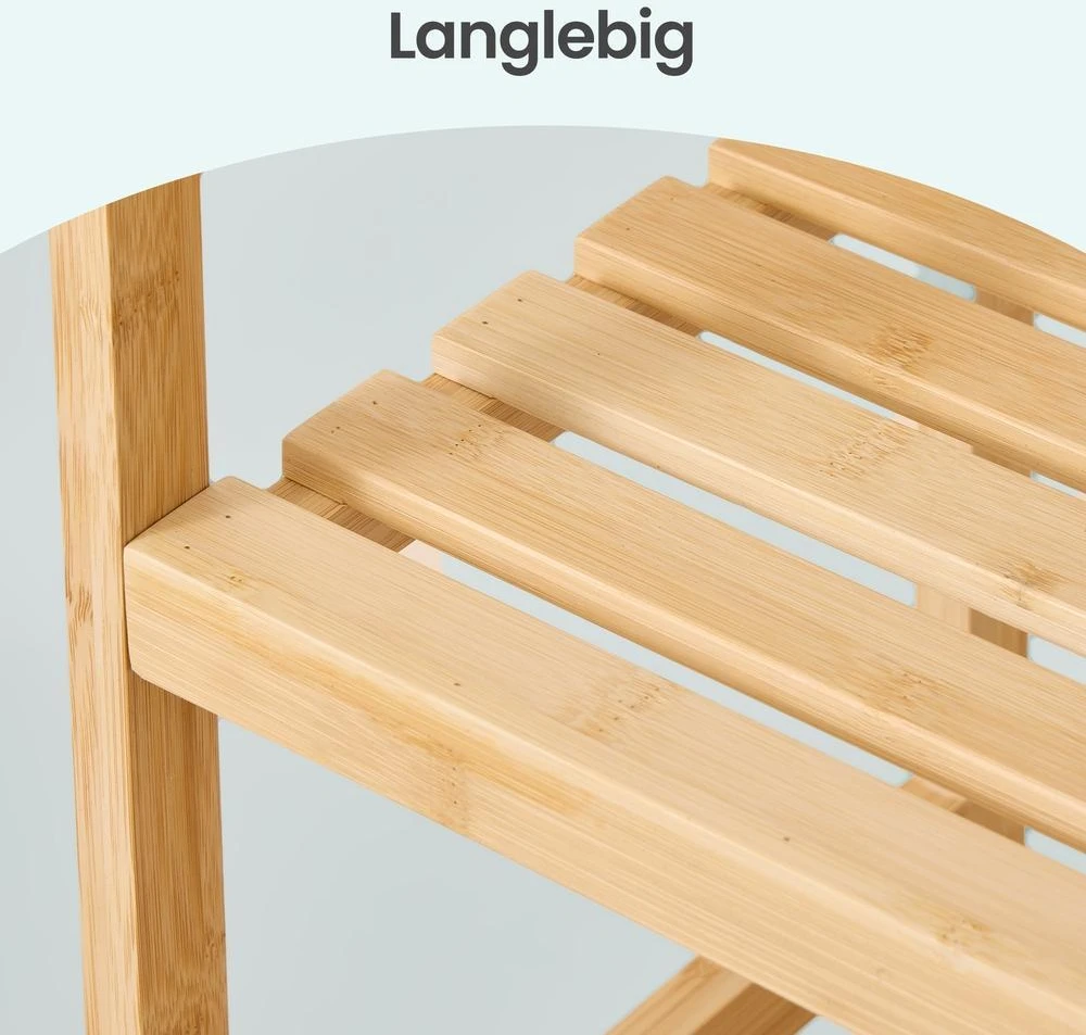 Songmics Bambuko lentyna 43 x 30 x 173 cm