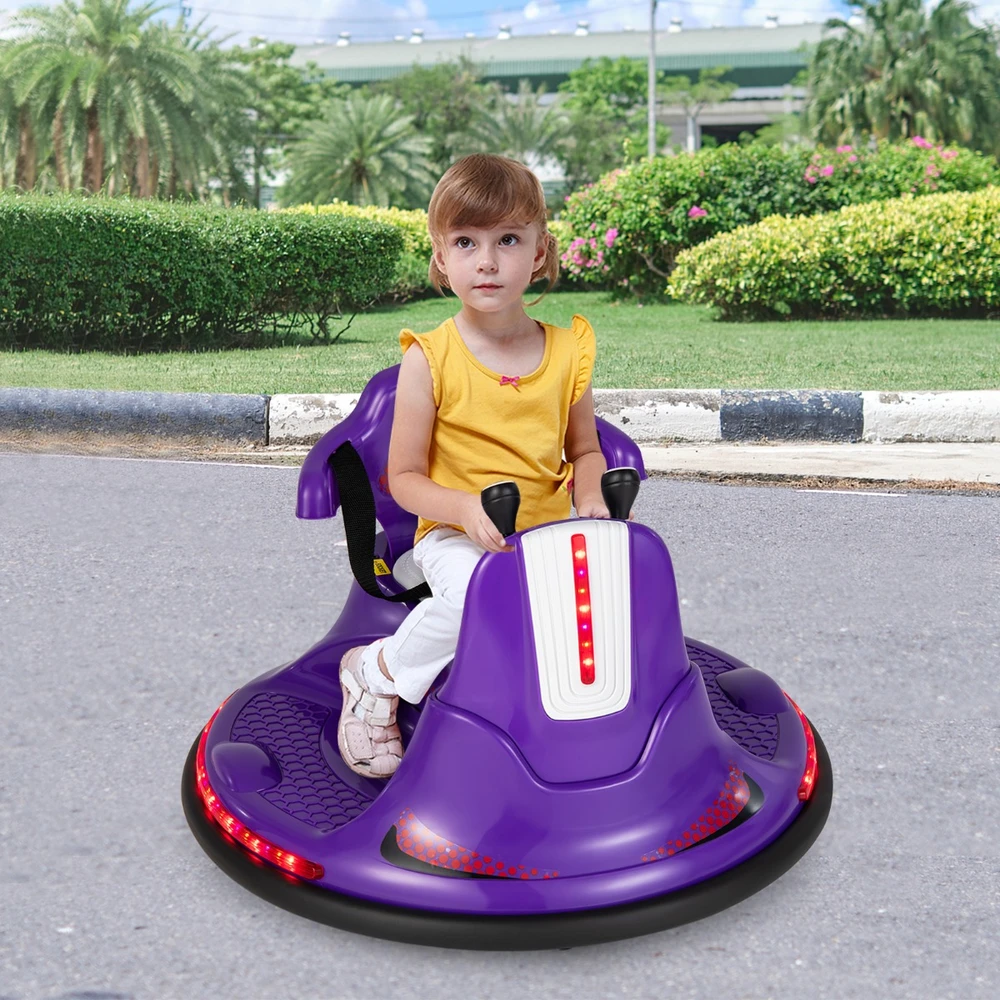 Bamperinis automobilis 6 V violetinis