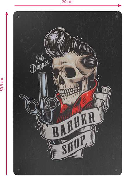 Activeshop Barberio dekoratyvinė lentelė B019