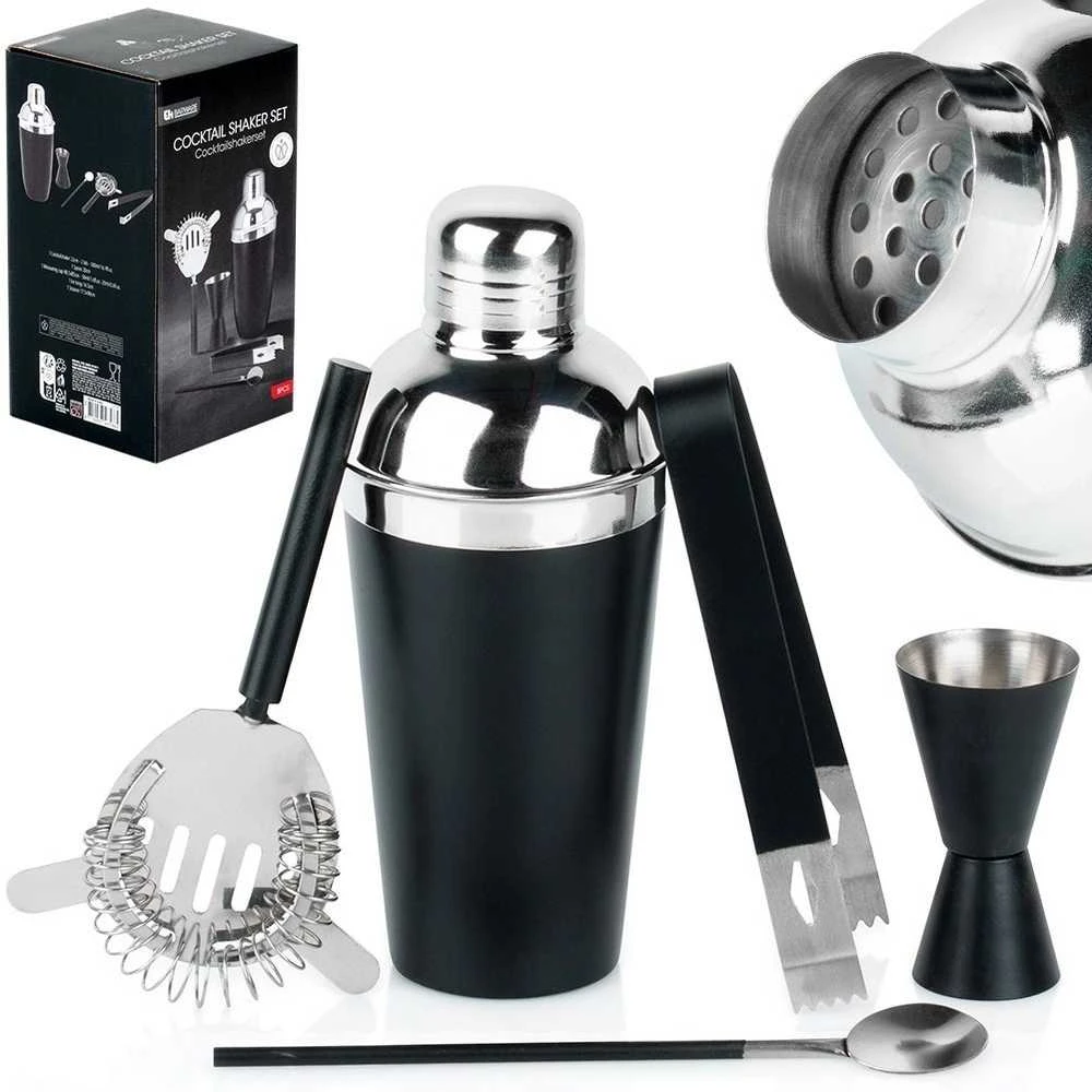 Excellent Houseware Baro rinkinys gėrimams, 5 dalių, nerūdijantis plienas