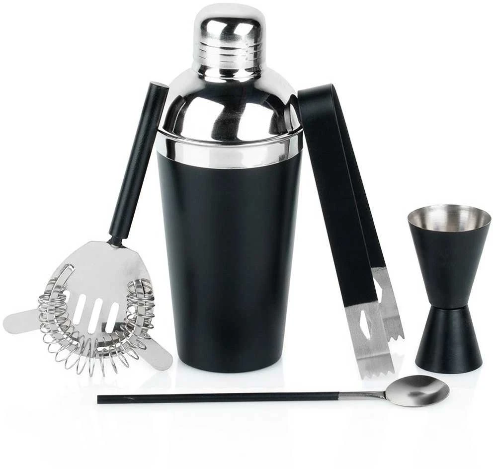 Excellent Houseware Baro rinkinys gėrimams, 5 dalių, nerūdijantis plienas
