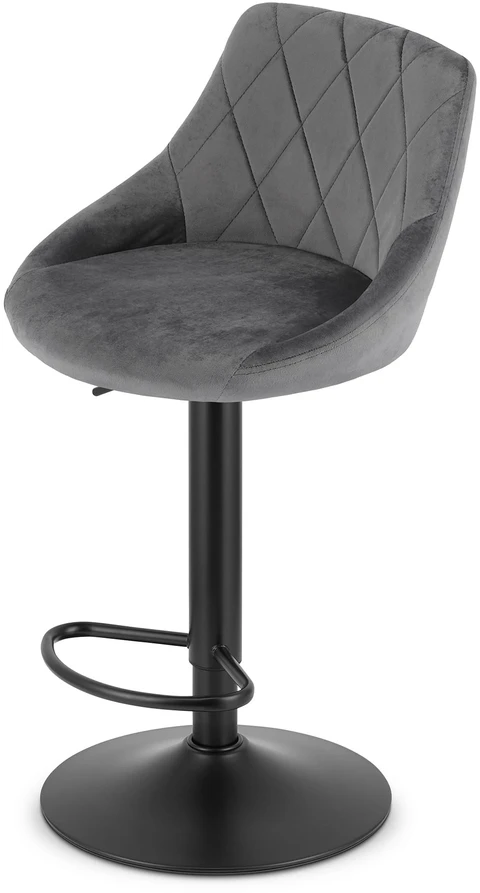 Oskar Bar chair Leobert Kast. matte. pilkas. 49x45.5x85-105 cm