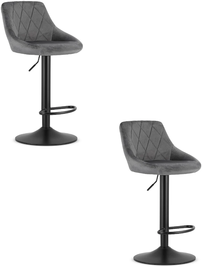 Oskar Bar chair Leobert Kast. matte. pilkas. 49x45.5x85-105 cm